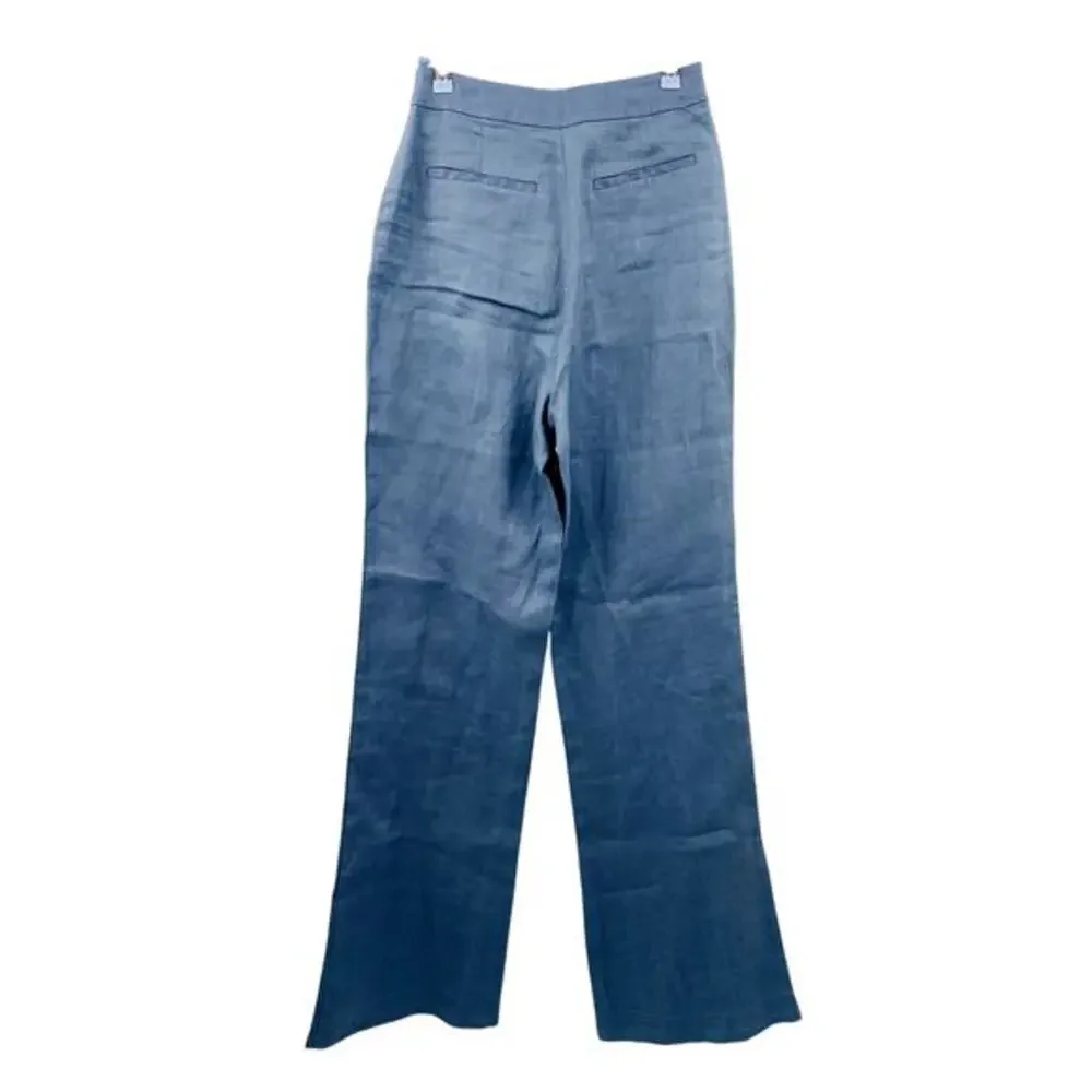 Monday Swimwear Blue Linen‎ Bootcut pants